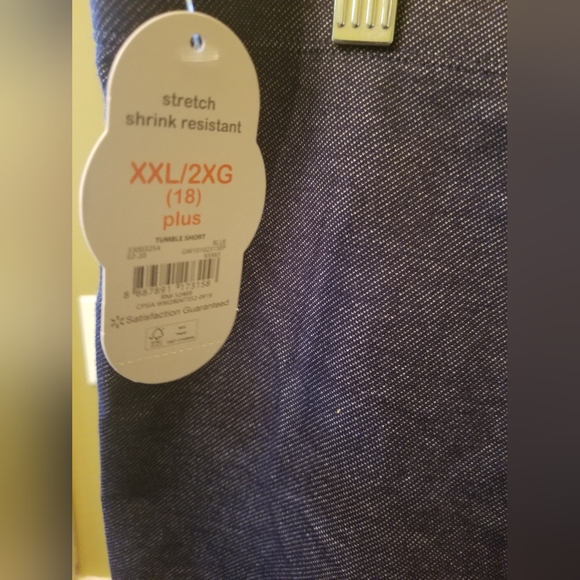 NEW Girls Wonder Nation 3-Pack Solid Bike Shorts Plus (Black, Jean and Gray) - Picture 4 of 7